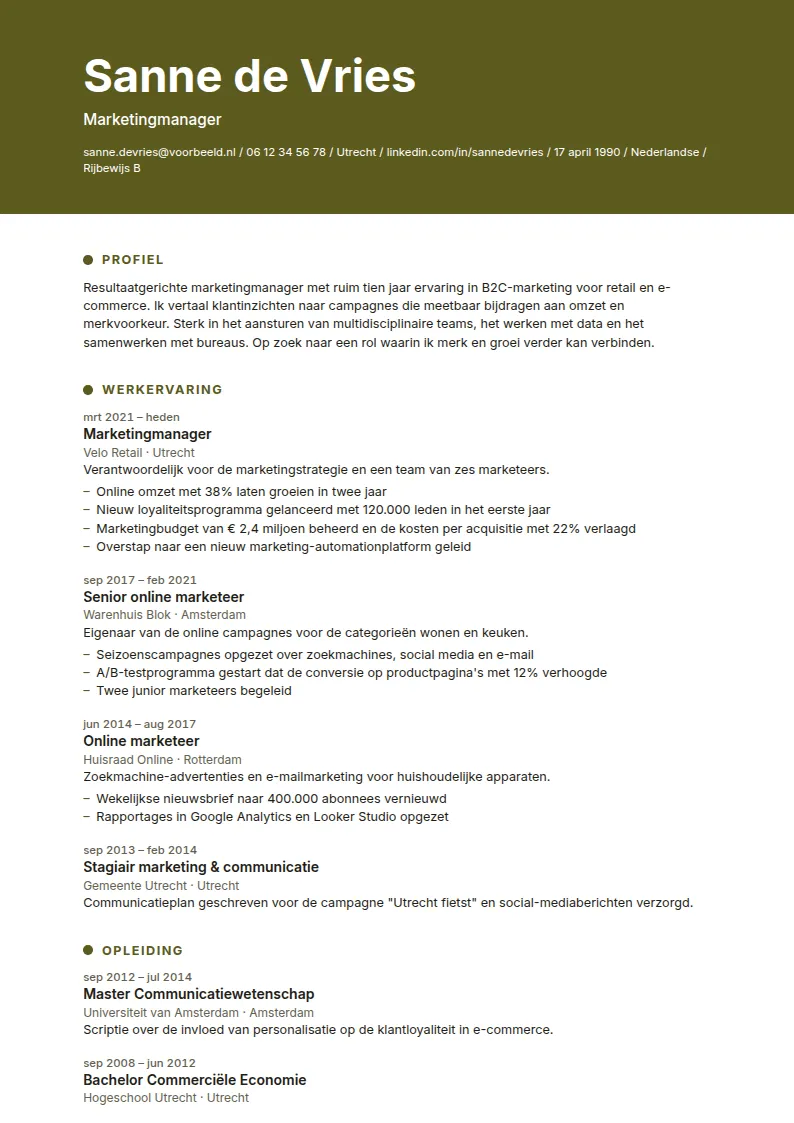 Hilversum · Olijf
